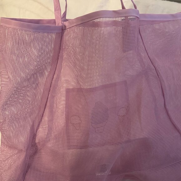 Pusheen Box exclusive ice cream fan club mesh purple beach tote bag NWT - Picture 8 of 8